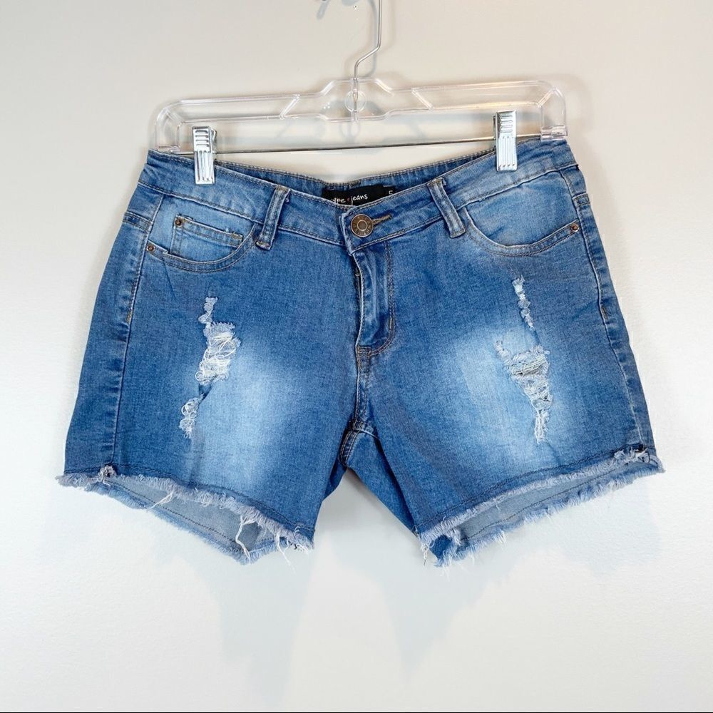 🌺3 FOR $20🌺 - Hype Jeans Butt Hugger distressed shorts frayed 5